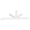 Ekena Millwork Saratoga Architectural Grade PVC Gable Bracket, 108"W x 22 1/2"H x 2"D x 4"F, 5/12 Pitch GBP108X23X0204SAR00 - alternate 1